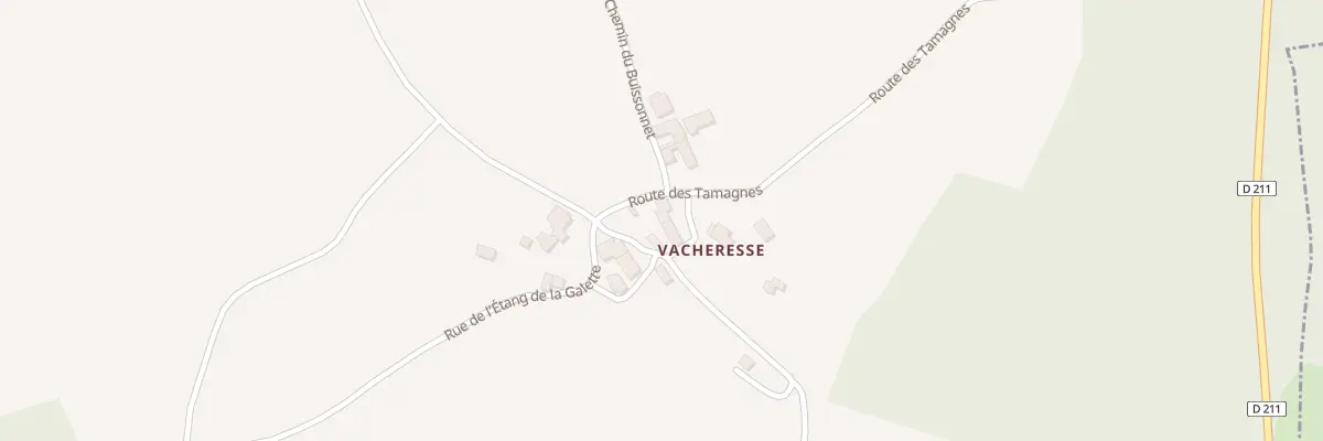 Plan du 5160 Vacheresse à Félines