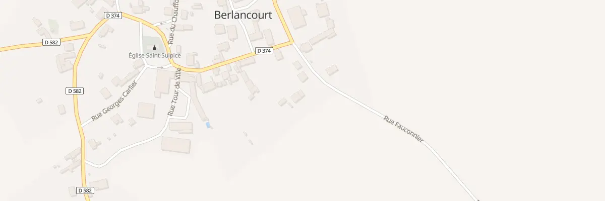 Plan du 4 Rue Fauconnier à Berlancourt