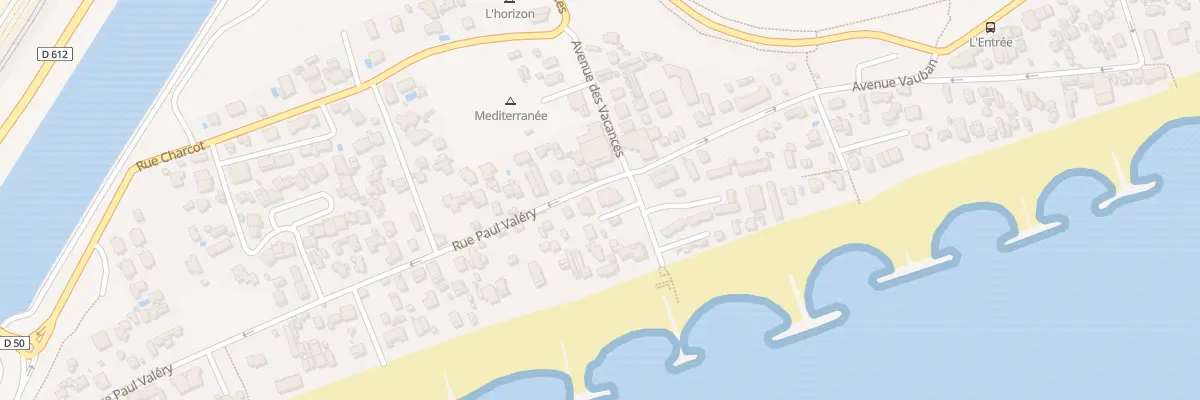 Plan du 1 Rue Paul Valery à Frontignan