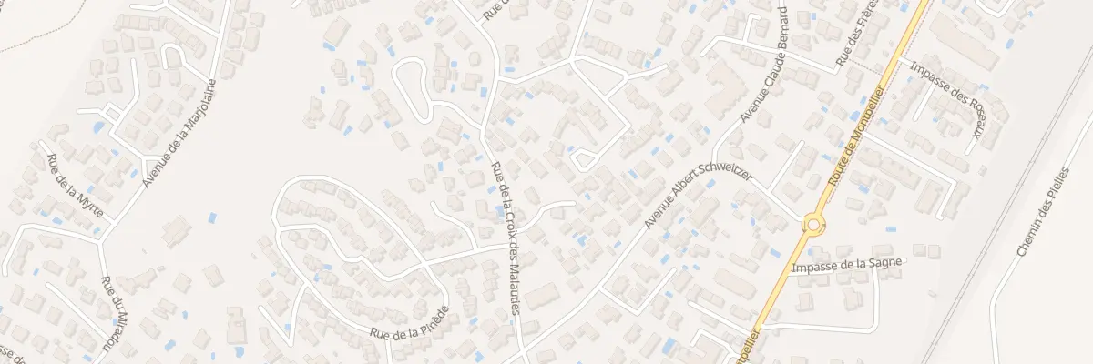 Plan du 20 Rue de la Croix des Malauties à Frontignan