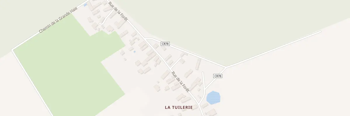 Plan du 20 Rue de la Forêt (la Tuilerie) à Sormery