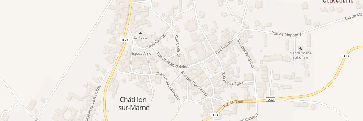 Plan du 2 Rue Godinot à Châtillon-sur-Marne