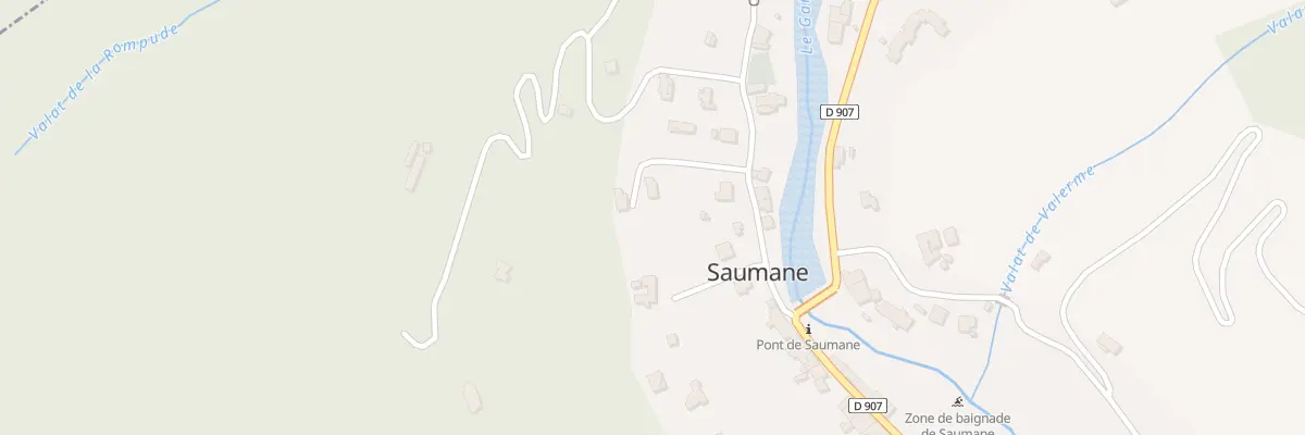 Plan du 5180 Saumane à Saumane