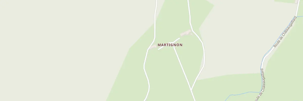 Plan du 390 Che de Martignon à Chausseterre