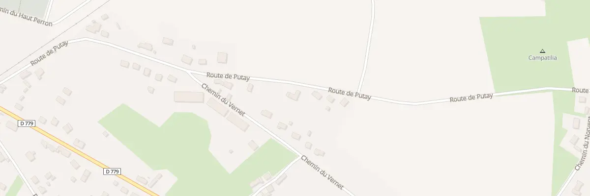 Plan du 21 Rte de Putay à Diou