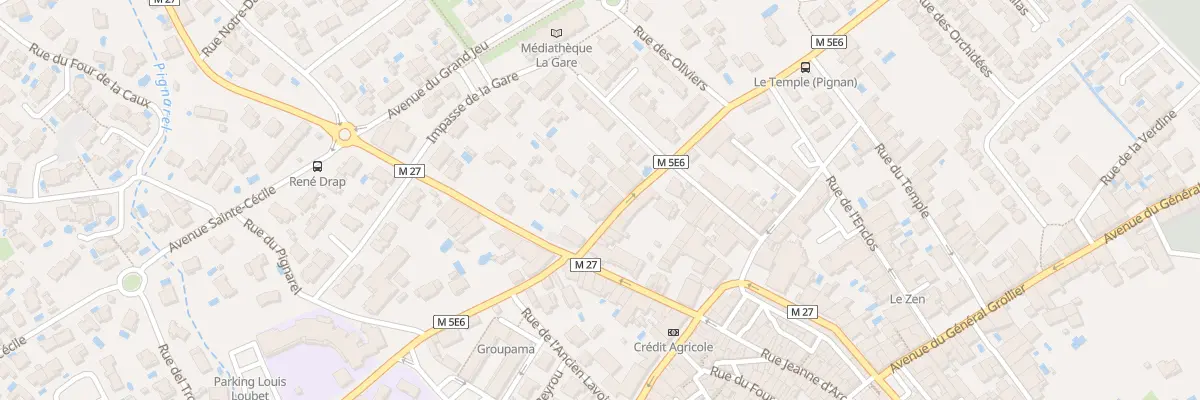 Plan du 5B Rte de Saint Georges d’Orques à Pignan