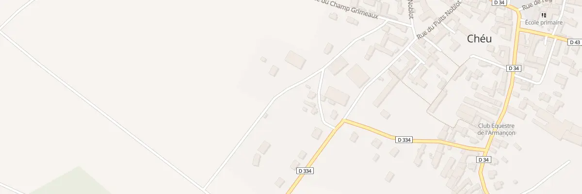 Plan de la Rue du Verger Caillé à Chéu