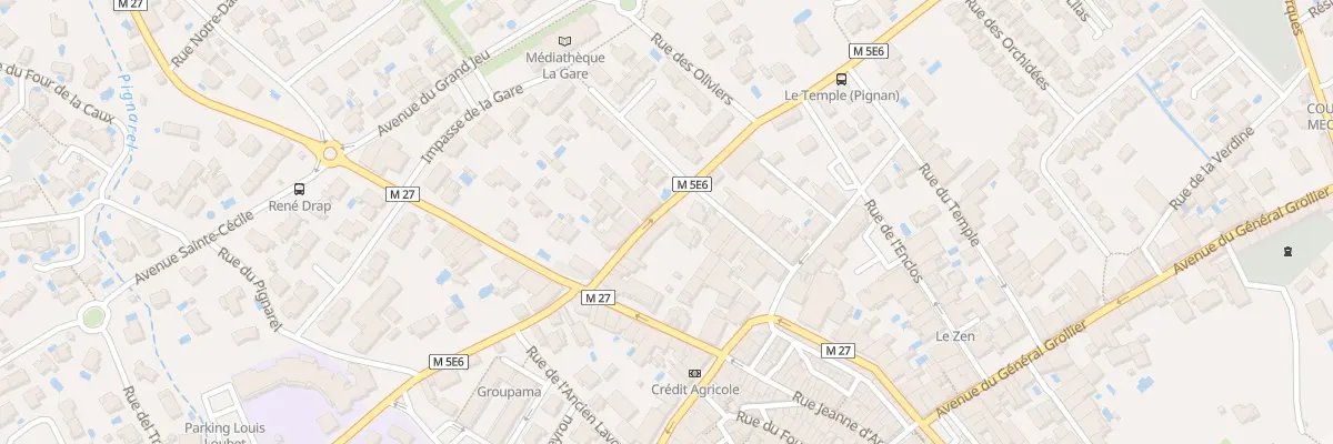 Plan du 10 Av de Saint Georges d’Orques à Pignan