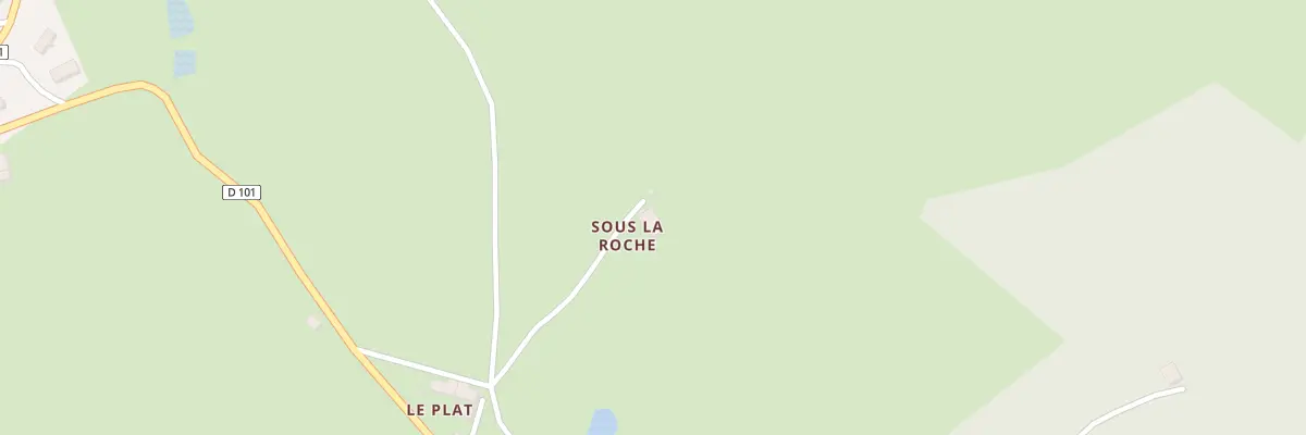 Plan du 175 Sous la Roche à La Chamba