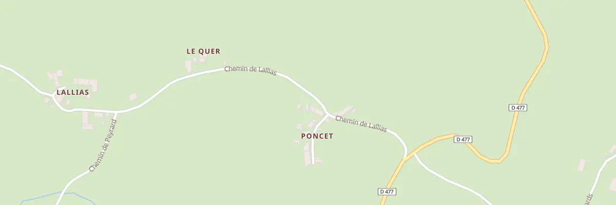 Plan du 2 Imp de Poncet à La Chabanne