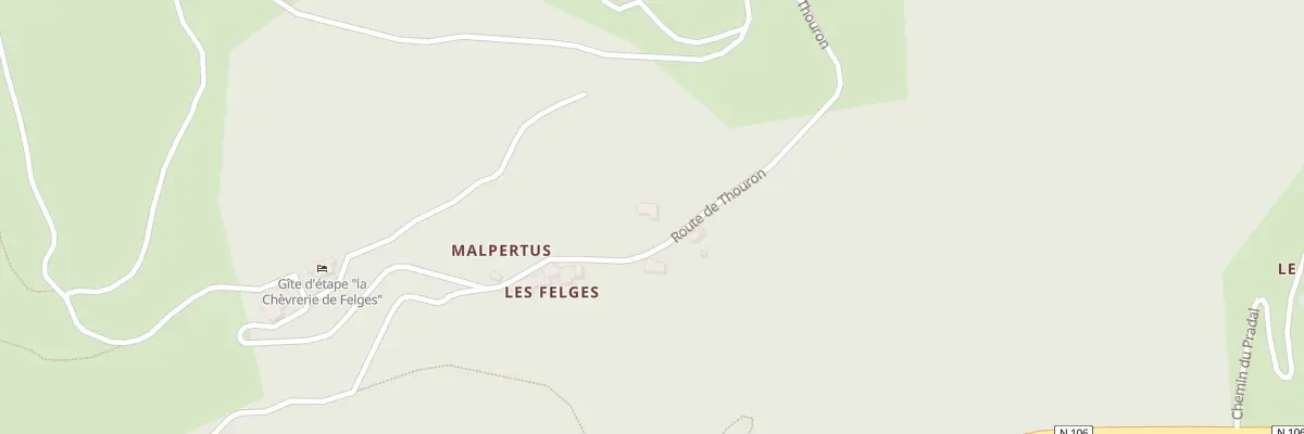 Plan du 5236 Les Felges à Cassagnas