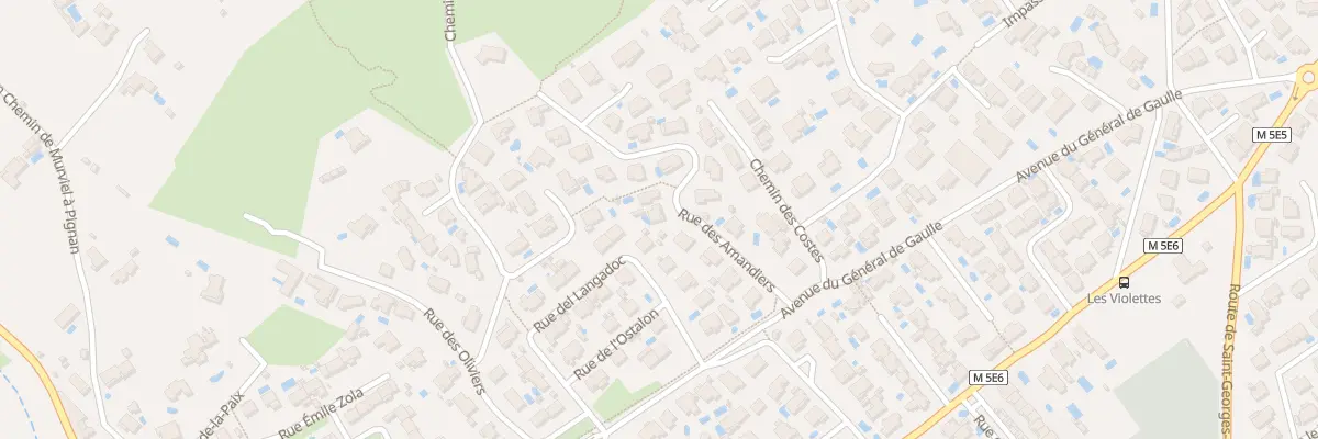 Plan du 8 Rue des Amandiers à Pignan