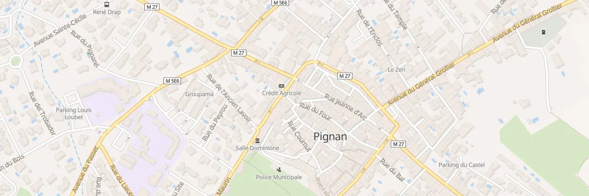 Plan du 36 Rue du Four à Pignan