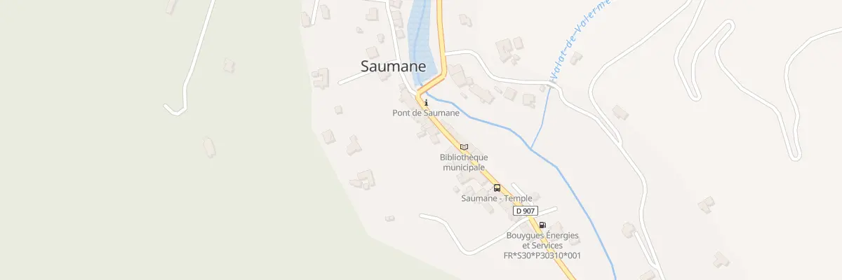 Plan du 2923 Rte de la Vallée Borgne à Saumane