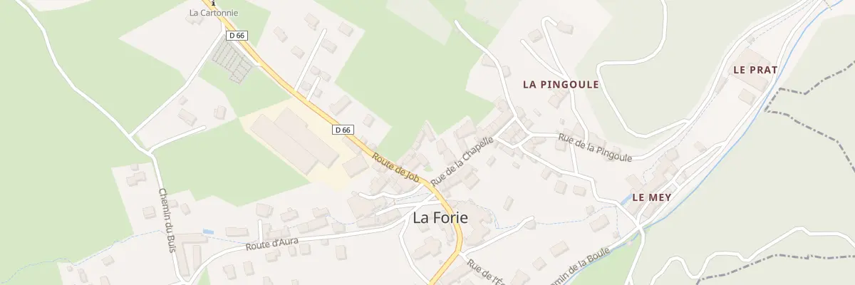 Plan du 5254 Le Bourg à La Forie