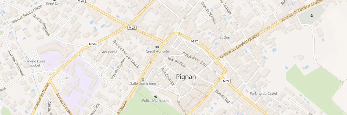 Plan du 30 Rue du Four à Pignan
