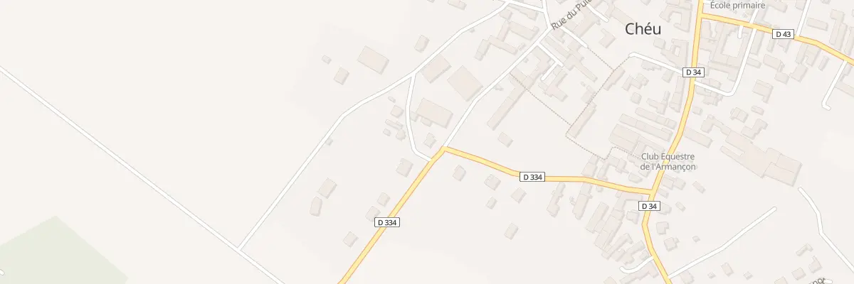 Plan du 14 Rue du Puits Noblot à Chéu