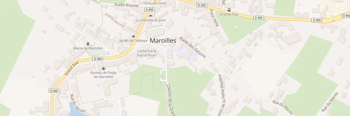 Plan du 2 Pl de l’Eglise à Maroilles
