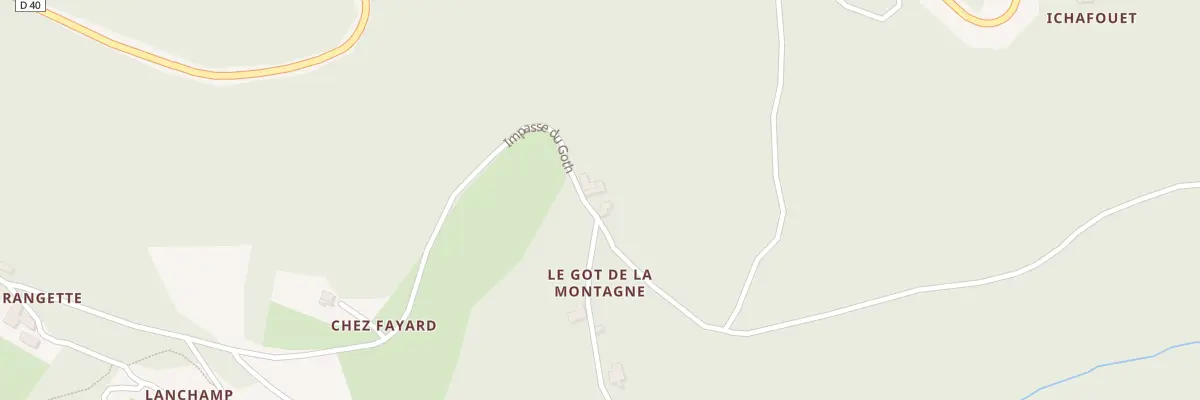 Plan du 5033 Le Got Est à Olmet