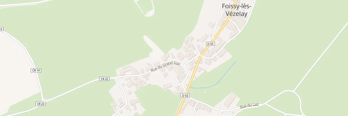 Plan du 2 Rue du Gd Sias à Foissy-lès-Vézelay