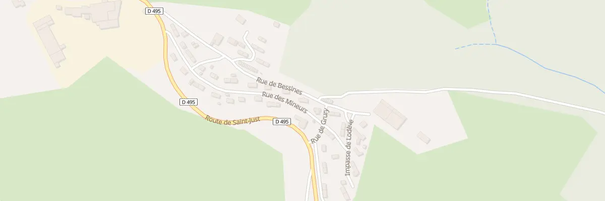 Plan du 8 Rue de Bessines à Saint-Priest-la-Prugne