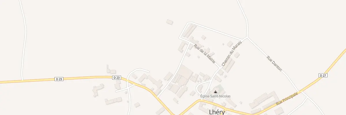 Plan du 16B Rue de la Mairie à Lhéry