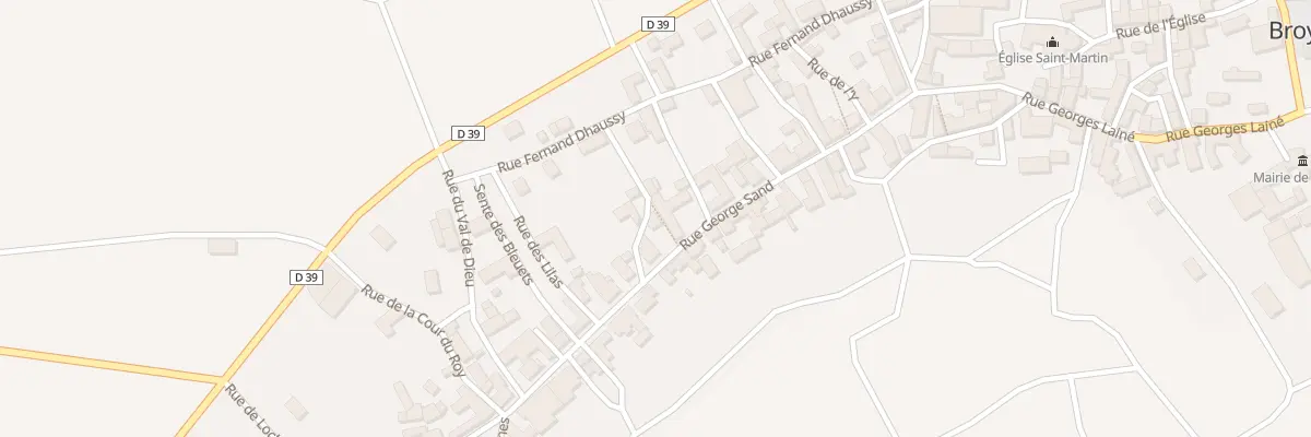 Plan du 2 Rue des Roses à Broyes