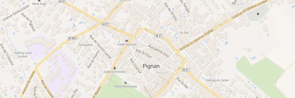 Plan du 5995 Le Village à Pignan