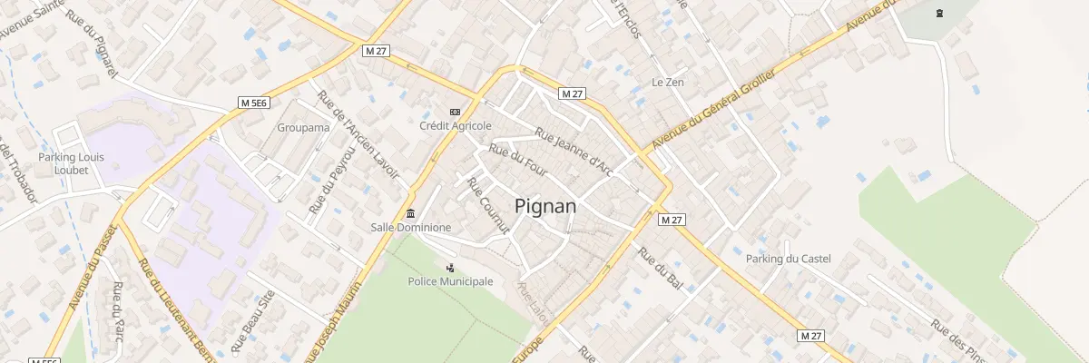 Plan du 9 Rue du Four à Pignan