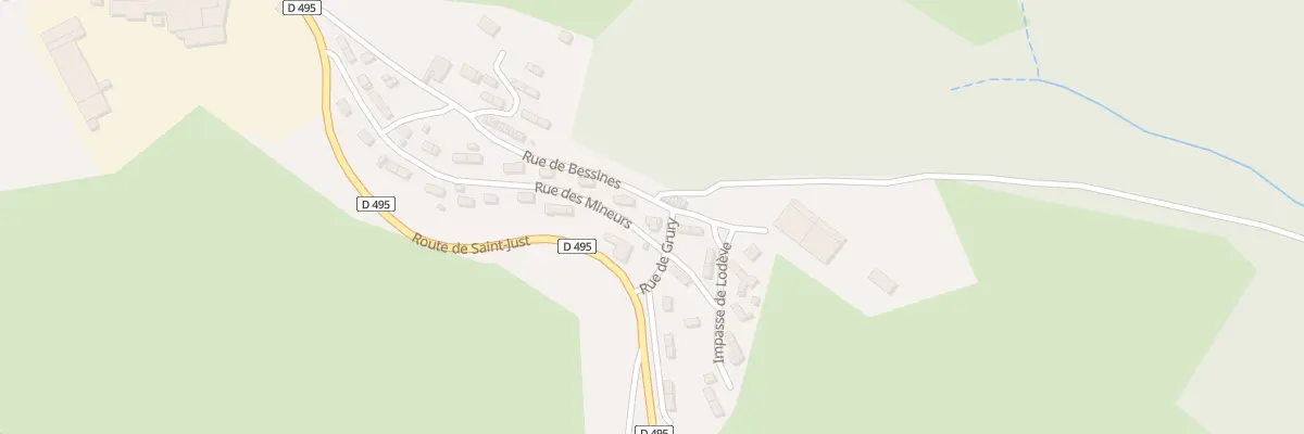 Plan du 1 Rue de Grury à Saint-Priest-la-Prugne