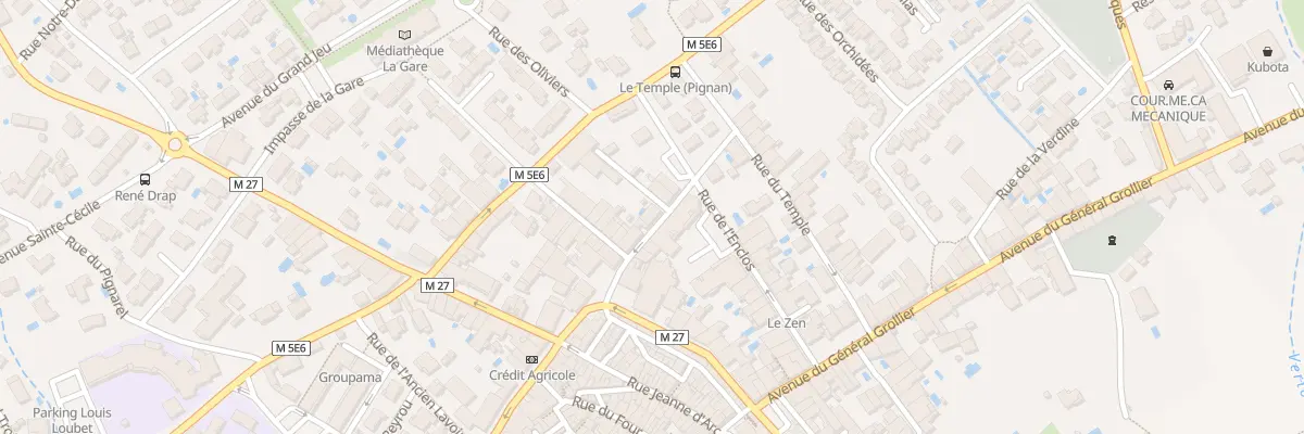 Plan du 1 Imp des Frères à Pignan