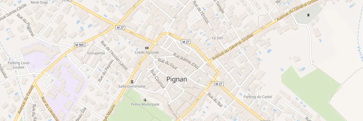 Plan du 15 Rue Jeanne d’Arc à Pignan