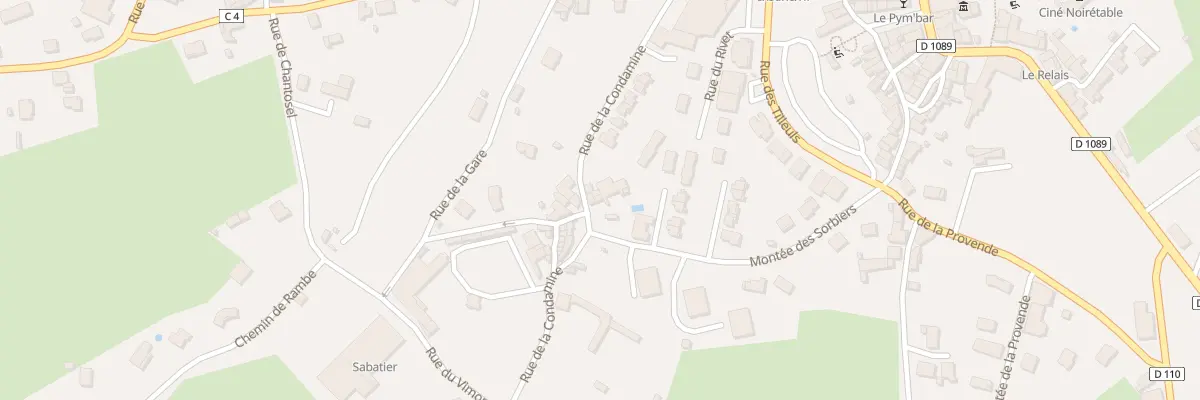 Plan du 21 Rue de la Condamine à Noirétable