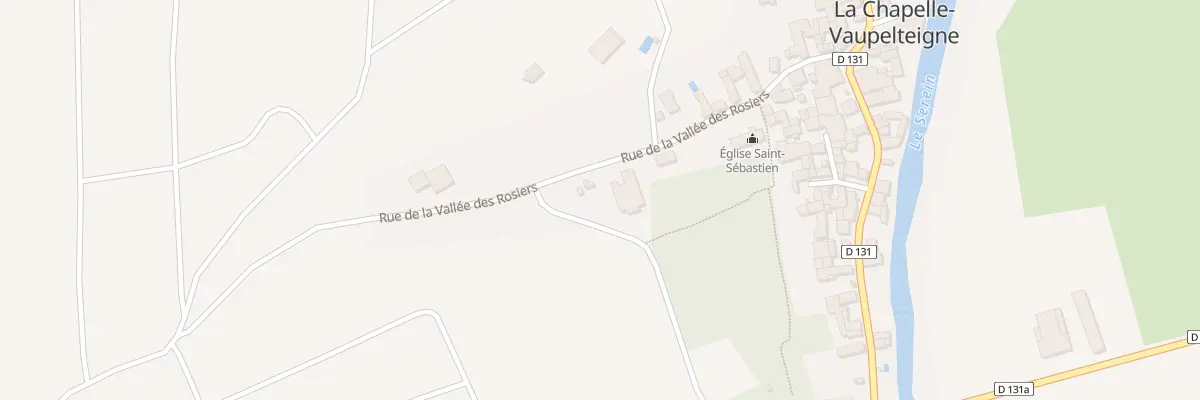Plan du 13 Rue de la Vallée des Rosiers à La Chapelle-Vaupelteigne