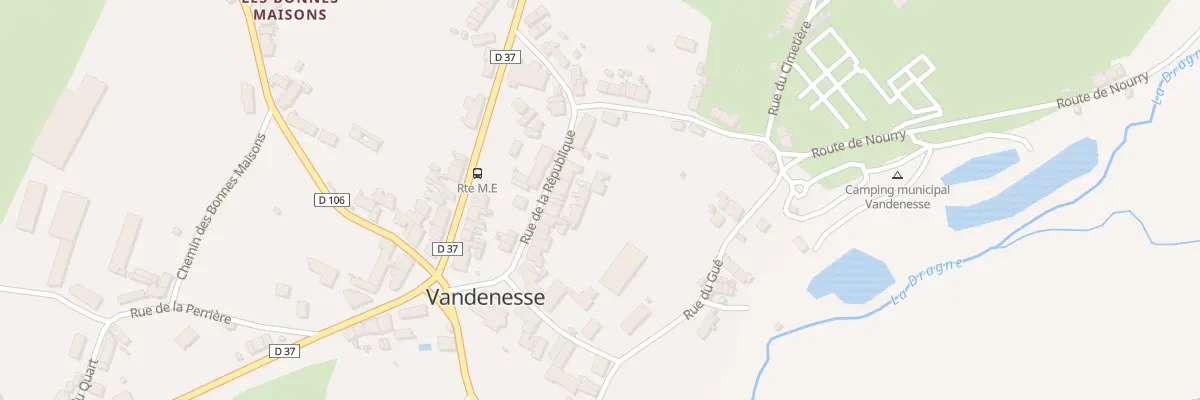 Plan du Bourg à Vandenesse