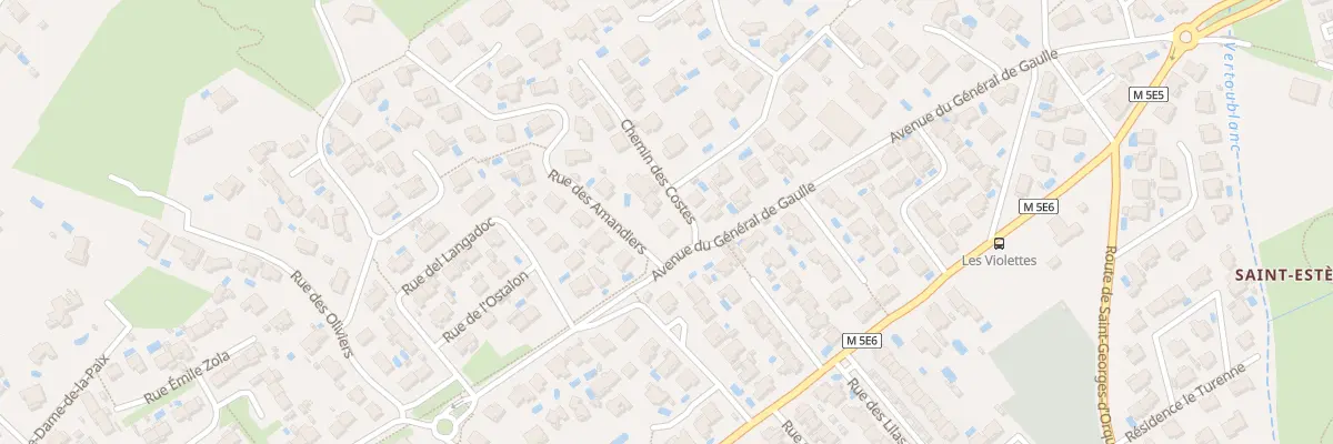 Plan du 1 Che des Costes à Pignan