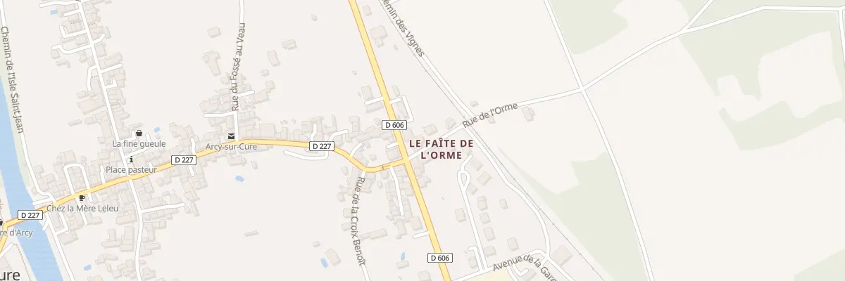 Plan du 45 Rue de l’Orme à Arcy-sur-Cure