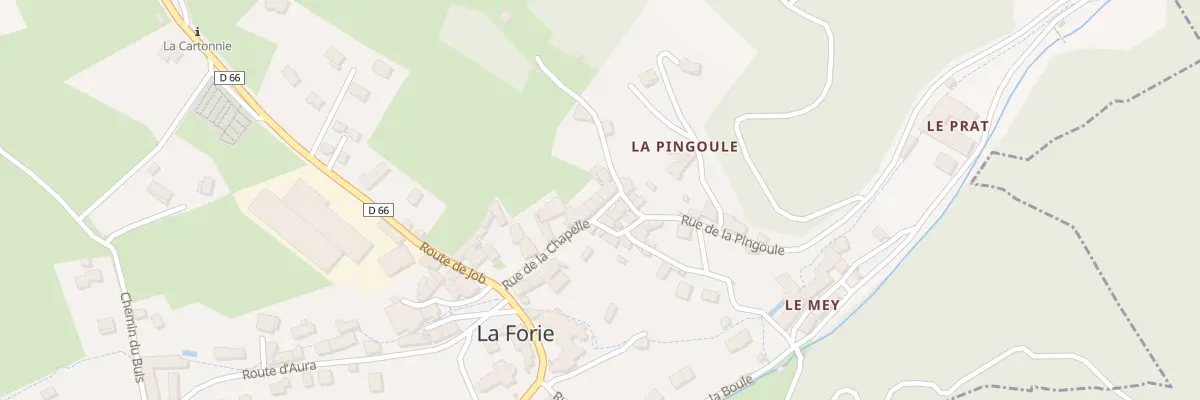 Plan du 5051 Le Bourg à La Forie