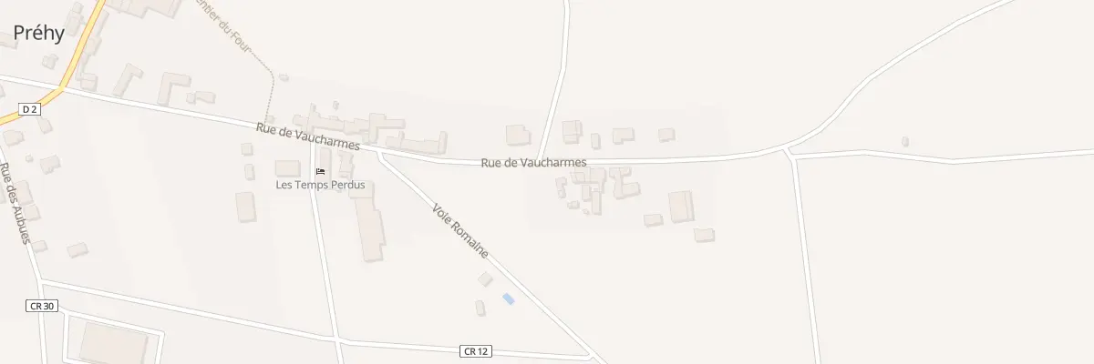Plan du 28 Rue de Vaucharmes à Préhy