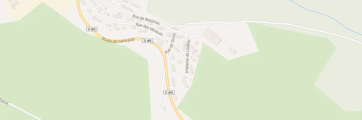 Plan du 22 Rue des Mineurs à Saint-Priest-la-Prugne