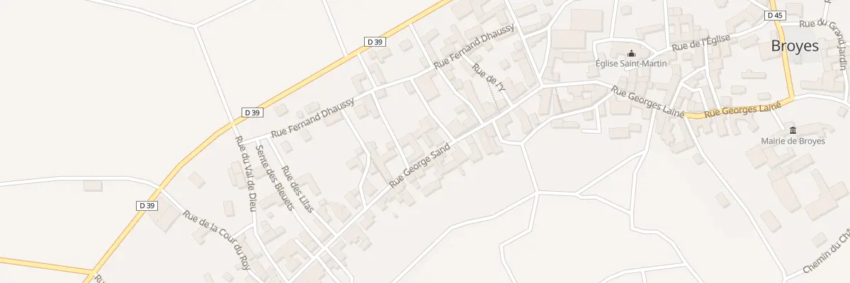 Plan du 24 Rue Georges Sand à Broyes