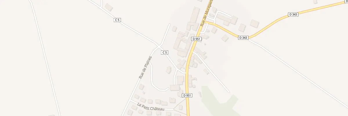 Plan du 7 Rue de Montpertuis à Baye