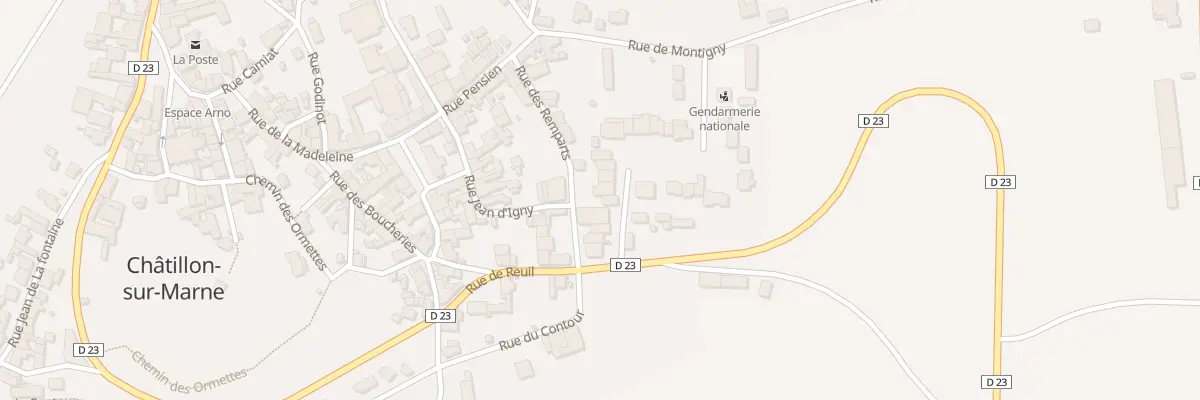 Plan du 9 Rue de la Gendarmerie à Châtillon-sur-Marne