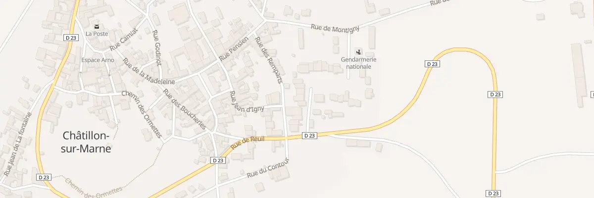 Plan du 7 Rue de la Gendarmerie à Châtillon-sur-Marne