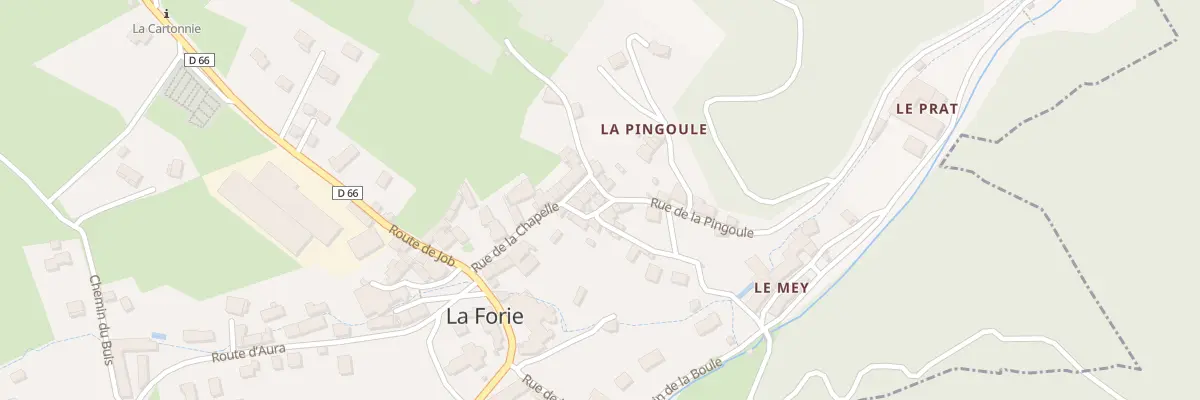 Plan du 5016 Le Bourg à La Forie