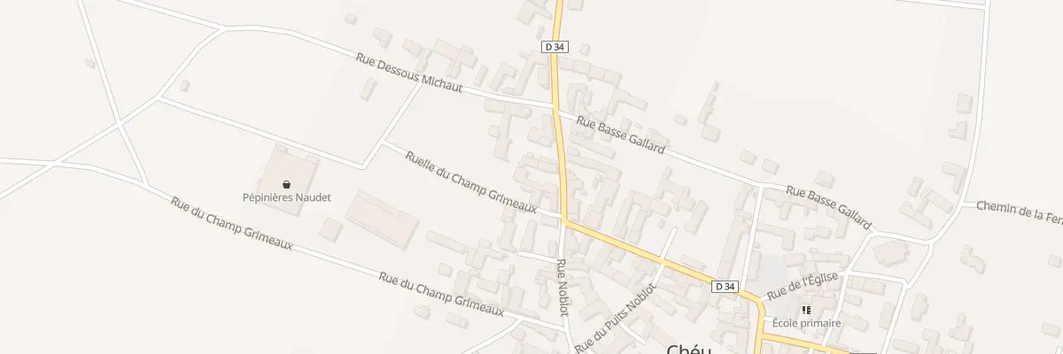 Plan du 15 Gr Grande Rue à Chéu