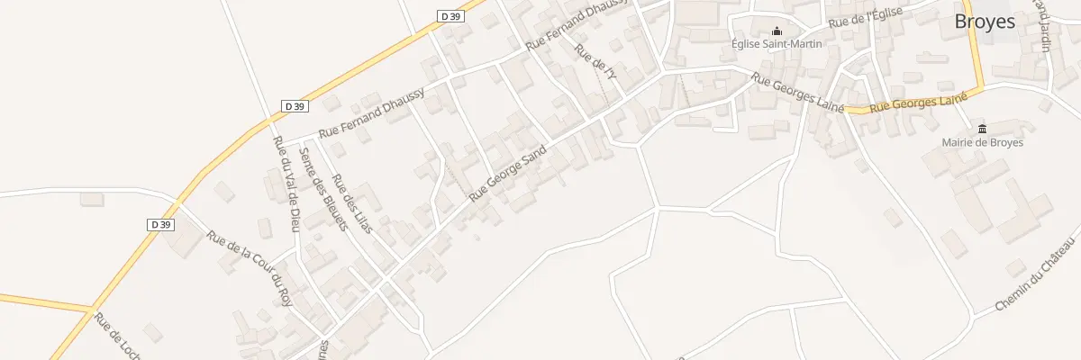 Plan du 25 Rue George Sand à Broyes