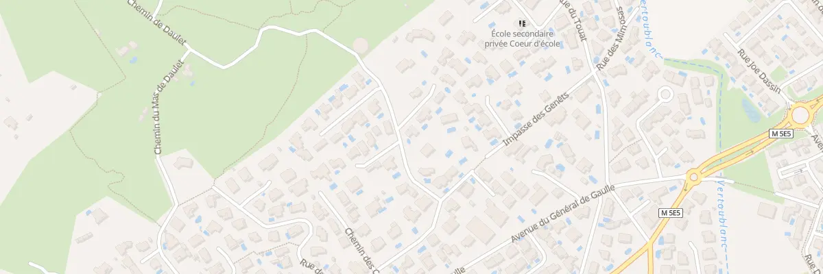 Plan du 9282F Rue du Chateau d’Eau à Pignan