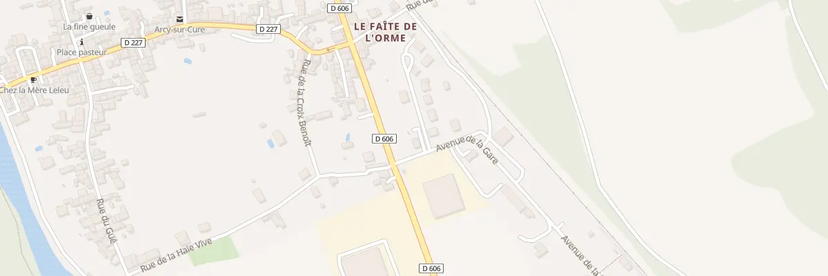 Plan du 1 Av de la Gare à Arcy-sur-Cure
