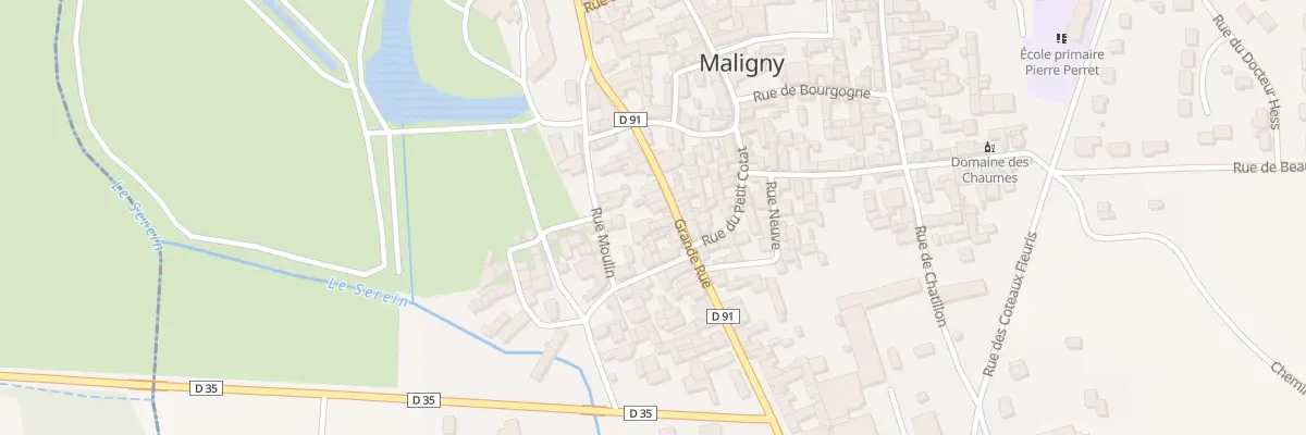 Plan du 23 Gr Grande Rue à Maligny